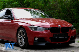 Bara Fata cu Proiectoare Ceata si Prelungire bara fata compatibil cu BMW Seria 3 F30 F31 Sedan Touring (2011-2019) M-Performance Design-image-6072483