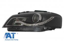 Bara Fata cu Proiectoare si Faruri DAYLINE LED compatibil cu AUDI A3 8P Facelift (2009-2012) RS3 Design-image-6046464