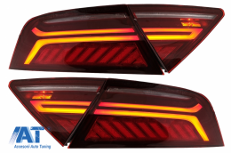 Bara Fata & Difuzor Bara Spate cu Ornamente Evacuare si Stopuri LED compatibil cu Audi A7 4G (2010-2014) RS7 Design-image-6049185
