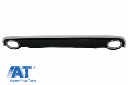 Bara Fata & Difuzor Bara Spate cu Ornamente Evacuare compatibil cu AUDI A7 4G (2010-2014) RS7 Design-image-6049209