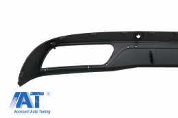 Bara fata & Difuzor cu Ornamente Evacuare Crom compatibil cu Mercedes C-Class W205 S205 (2014-2018) C63 Design pentru Bara Standard-image-6068395