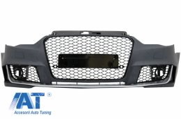 Bara Fata si Difuzor Bara Spate compatibil cu AUDI A3 8V (2012-2015) Sedan / Cabrio RS3 Design-image-6047797