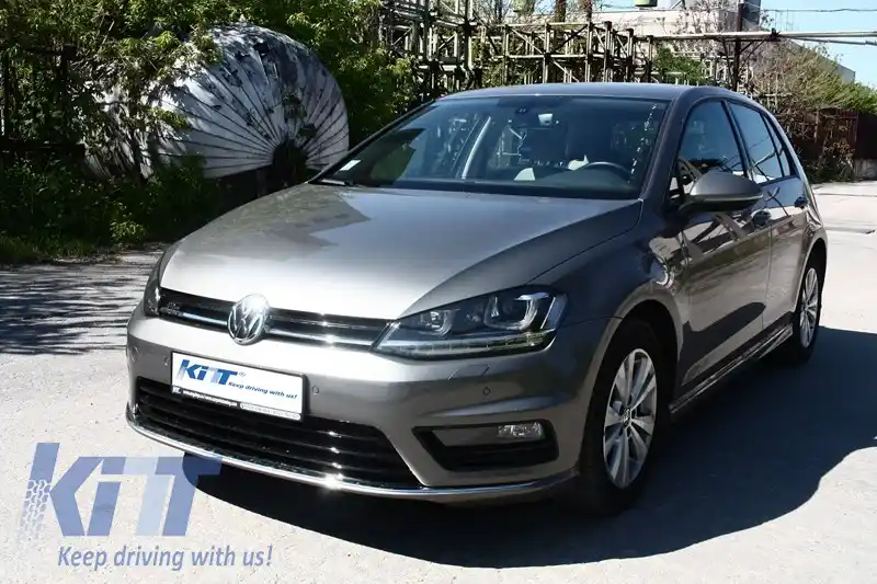 Bara Fata  compatibil cu VW Golf VII 7 (2013-2017) Rline Look cu Faruri 3D LED cu Semnalizare Dinamica-image-6017972