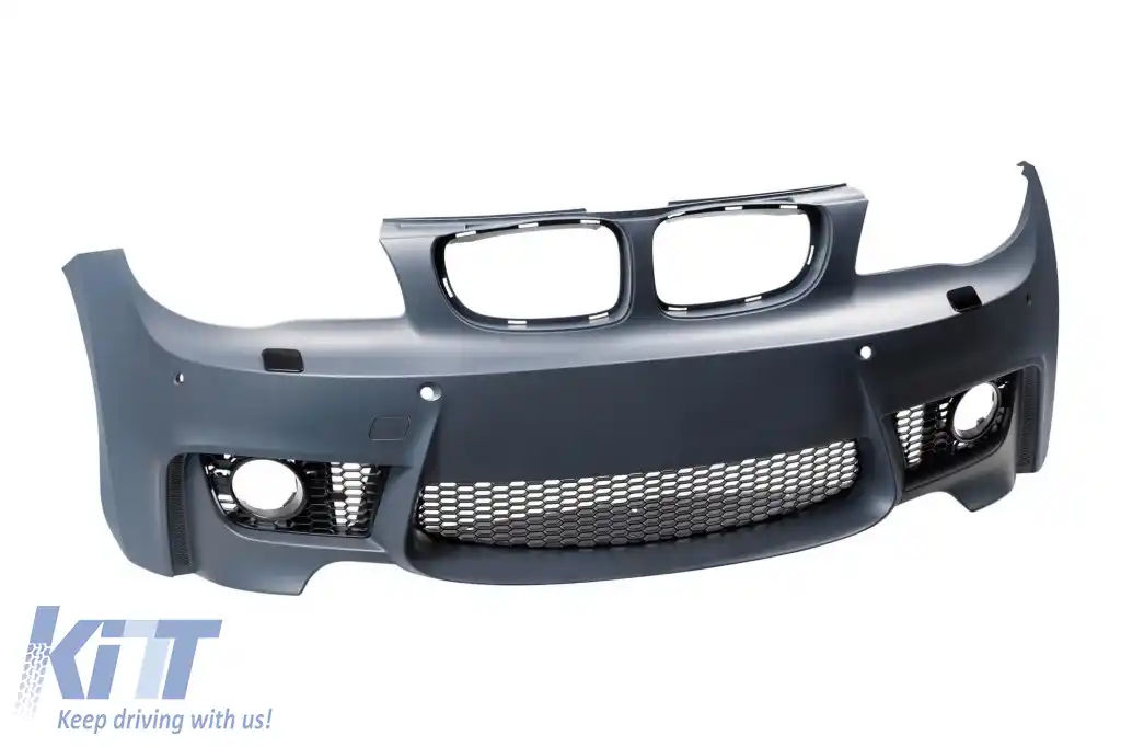 Bara frontală 1M potrivită pentru BMW Seria 1 E87 2008-2011 cu lumini de ceață, stânga + dreapta-image-6265877