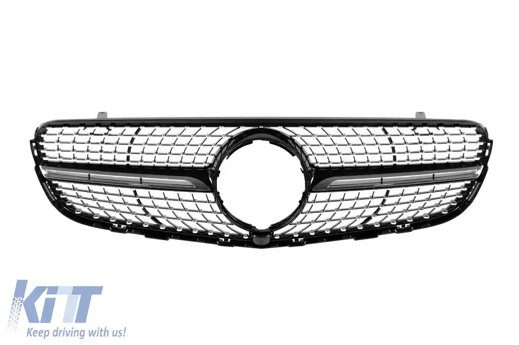 Bara frontală A Design Line potrivită pentru Mercedes GLC SUV X253 2015-2019-image-6147335