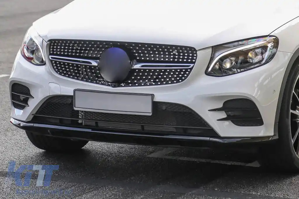 Bara frontală A Design Line potrivită pentru Mercedes GLC SUV X253 2015-2019-image-6147344