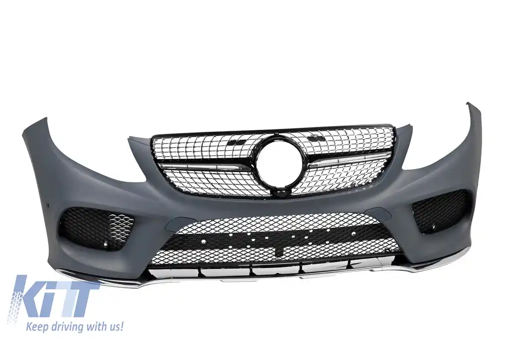 Bara frontală A Design Line potrivită pentru Mercedes GLE SUV W166 2015-2019-image-6147373