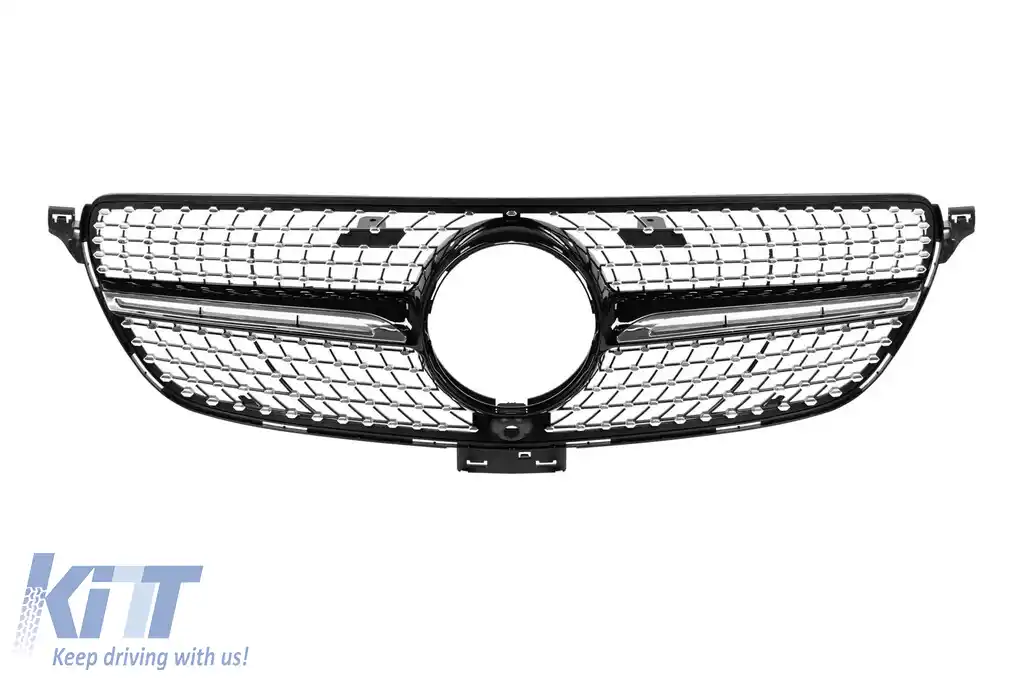 Bara frontală A Design Line potrivită pentru Mercedes GLE SUV W166 2015-2019-image-6147375