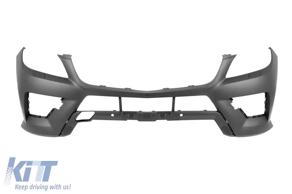 Bara frontală A Design Line potrivită pentru Mercedes ML W166 2011-2015 cu grilaj cu 3 spite cromat/negru-image-6147576