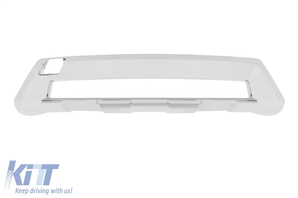 Bara frontală A Design Line potrivită pentru Mercedes ML W166 2011-2015 cu grilaj cu 3 spite cromat/negru-image-6147580