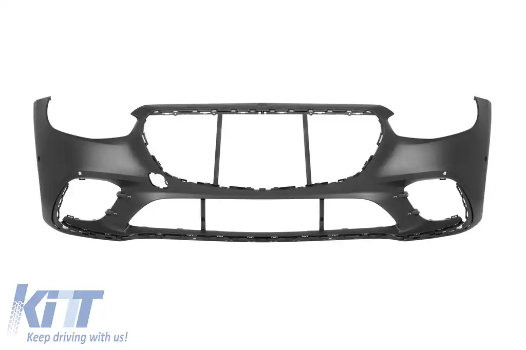 Bara frontală A Design Line potrivită pentru Mercedes S-class W223 după 2020 cu grilă crom/neagră-image-6147592