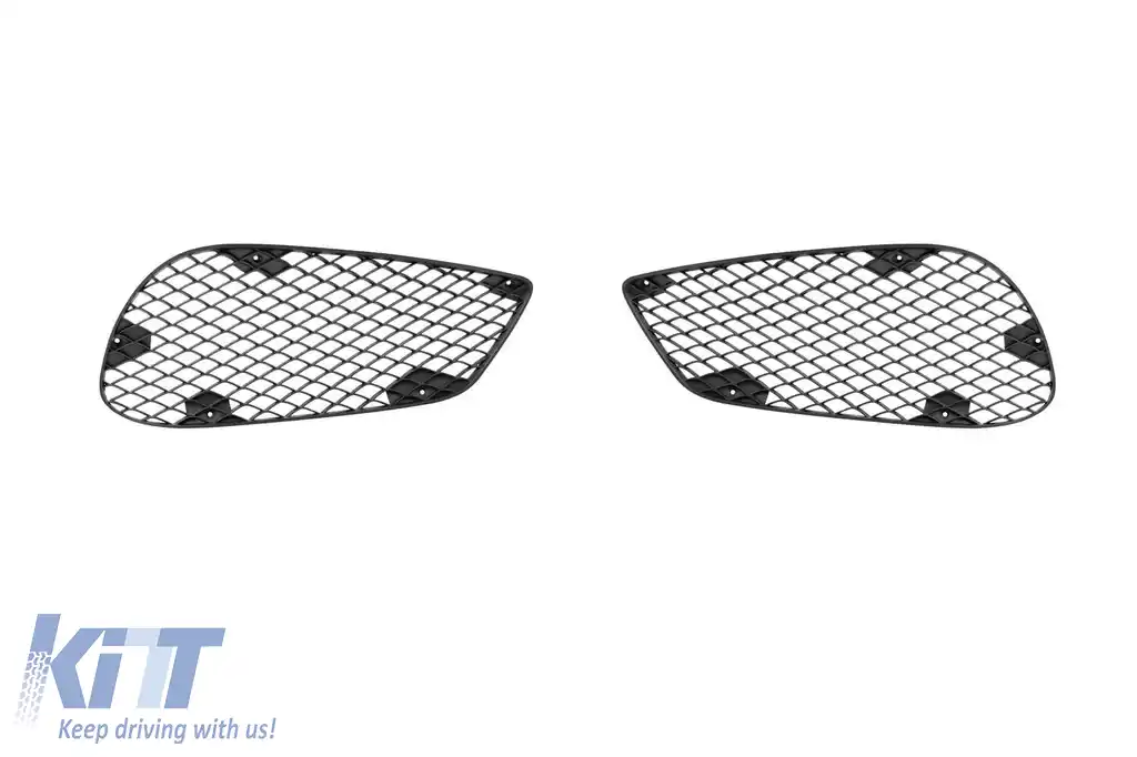 Bara frontală A Design Line potrivită pentru Mercedes E-Class W212 Sedan, S212 Estate 2014-2016 cu grilă diamant crom/gri-image-6237278