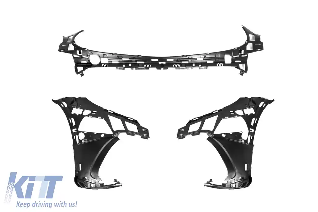 Bara frontală A Design Line potrivită pentru Mercedes GLC SUV X254 după 2022 cu grilă Diamond-image-6237326