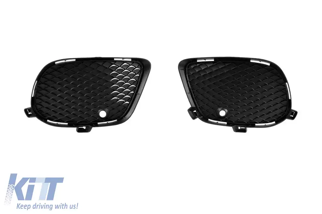 Bara frontală A Design Line potrivită pentru Mercedes GLE Coupe C292 2015-2019 cu grilă diamant crom/neagră-image-6237368