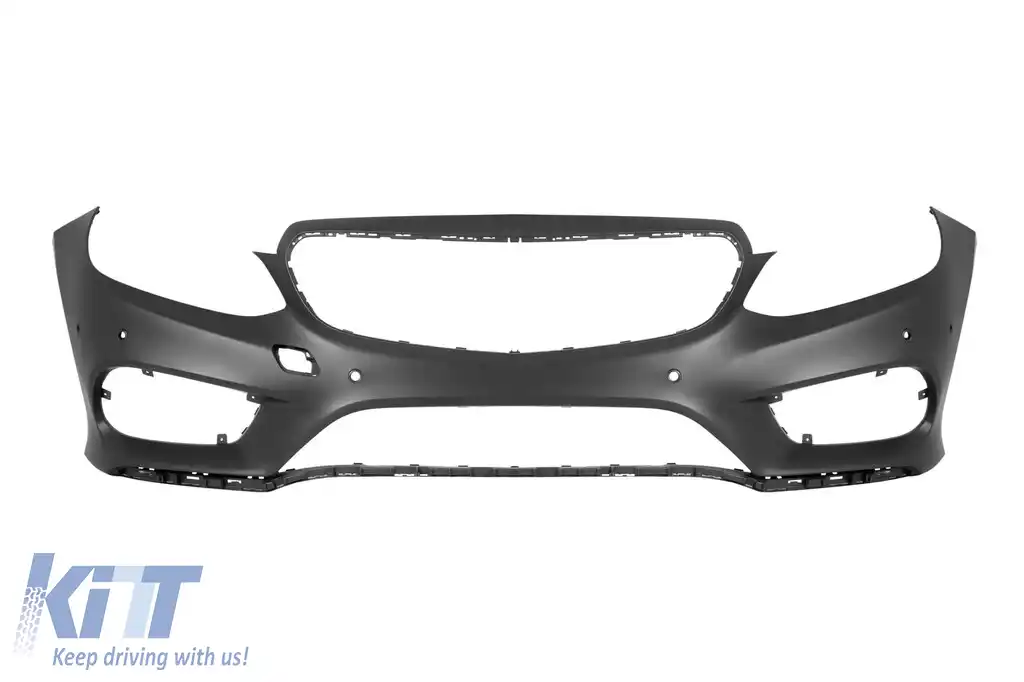 Bara frontală A Design Line potrivită pentru Mercedes E-Class W212 Sedan, S212 Estate 2014-2016 cu grilă neagră în formă de diamant-image-6237373
