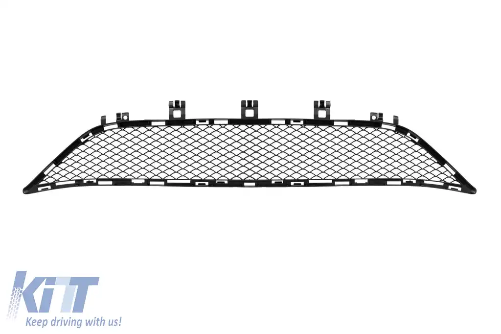 Bara frontală A Design Line potrivită pentru Mercedes E-Class W212 Sedan, S212 Estate 2014-2016 cu grilă neagră în formă de diamant-image-6237377