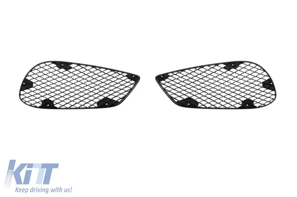 Bara frontală A Design Line potrivită pentru Mercedes E-Class W212 Sedan, S212 Estate 2014-2016 cu grilă neagră în formă de diamant-image-6237378