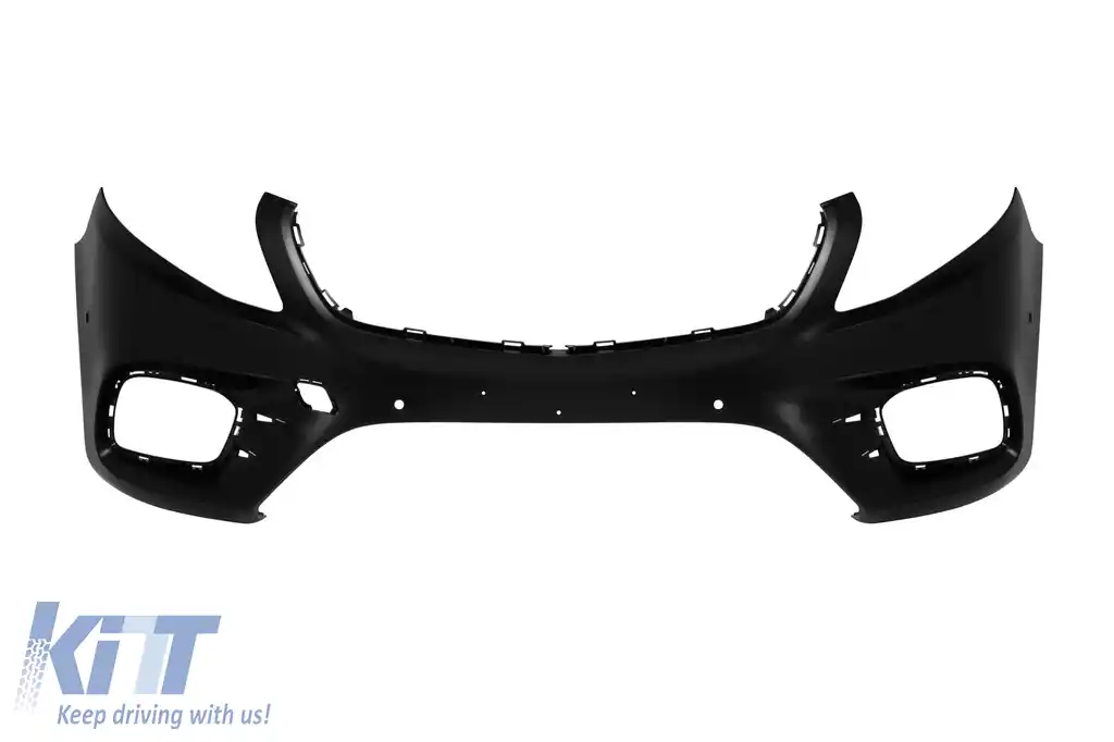 Bara frontală A Design Line potrivită pentru Mercedes V-Class W447 2014-2023 cu grilă neagră în formă de diamant-image-6237387