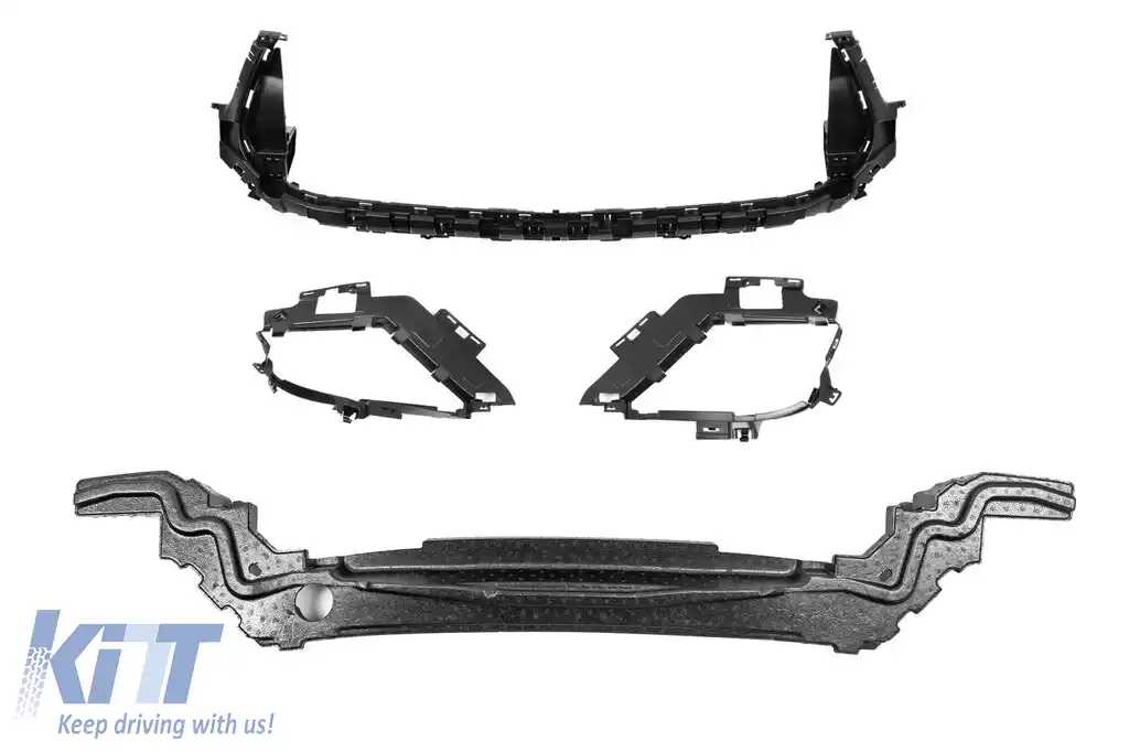 Bara frontală A Design potrivită pentru Mercedes GLE W167, GLE Coupe C167 2018-2023, după 2024 cu garnituri cromate-image-6138543