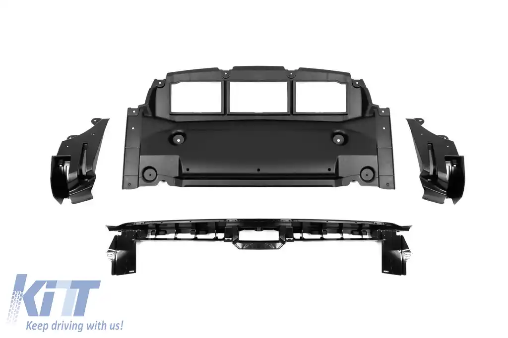 Bara frontală A Design potrivită pentru Mercedes GLE W167, GLE Coupe C167 2018-2023, după 2024 cu garnituri cromate-image-6138544