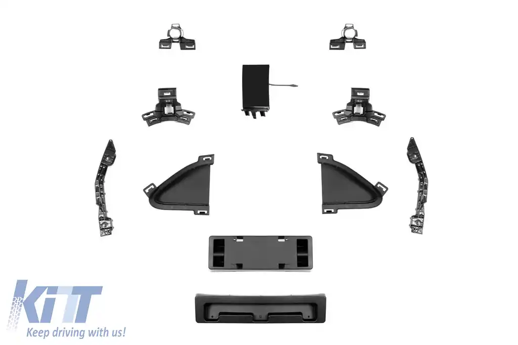 Bara frontală A Design potrivită pentru Mercedes GLE W167, GLE Coupe C167 2018-2023, după 2024 cu garnituri cromate-image-6138545