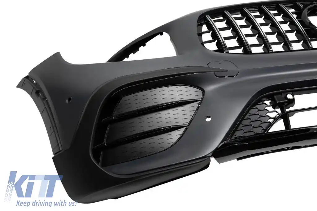 Bara frontală A Design potrivită pentru Mercedes GLB X247 2019-2023, cu grilă GT crom/negru-image-6264978