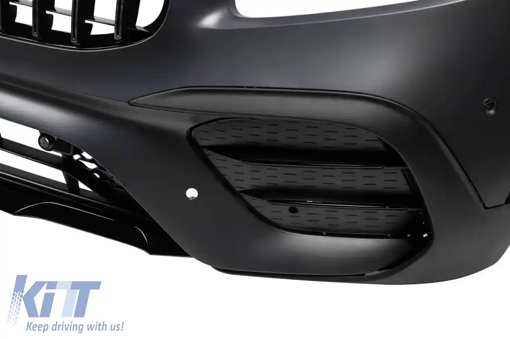 Bara frontală A Design potrivită pentru Mercedes GLB X247 2019-2023, cu grilă GT crom/negru-image-6264979