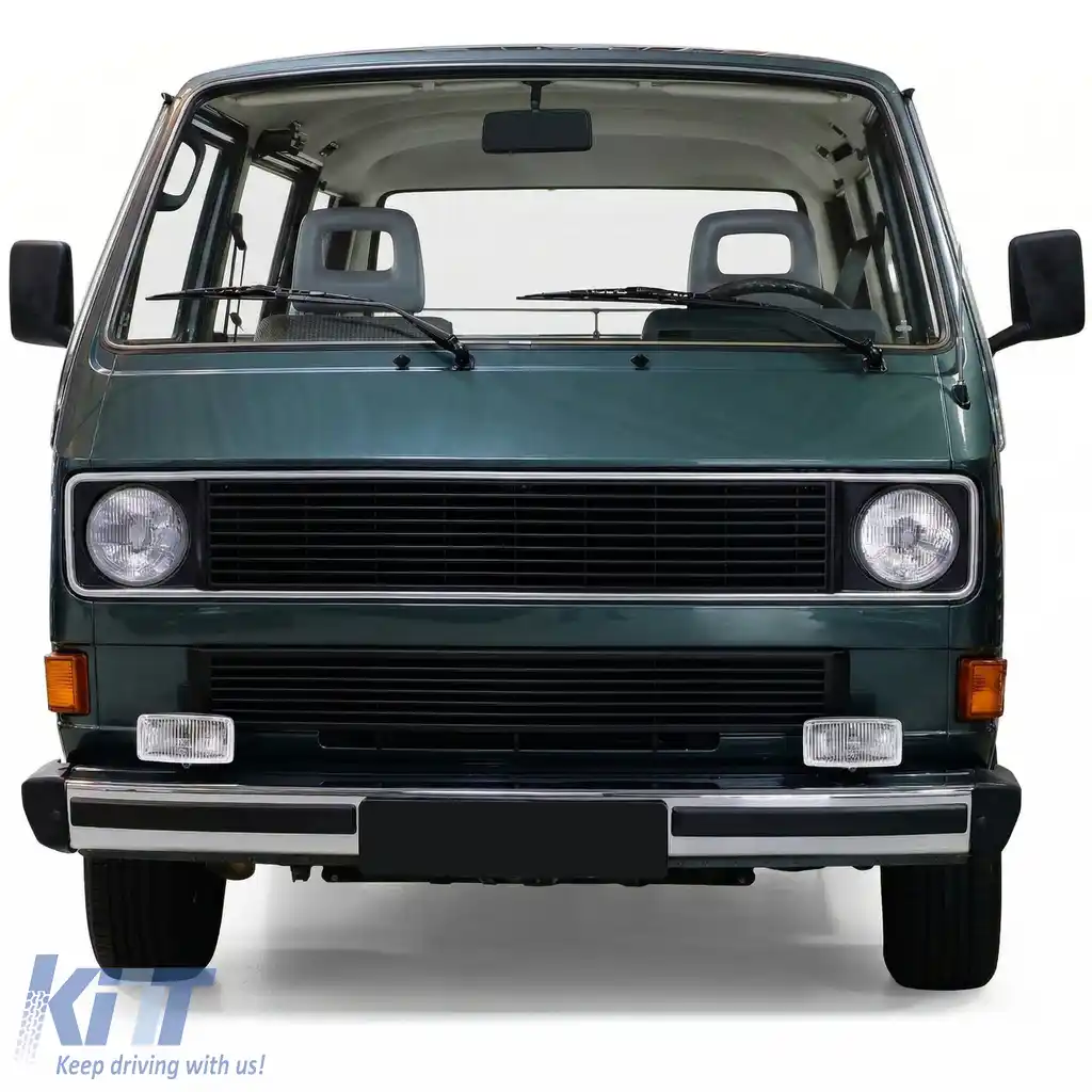 Bara frontală cromată de 1.8mm, de calitate superioară, potrivită pentru VW T3 79-92-image-6194390