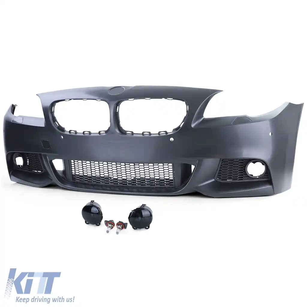 Bara frontală cu aspect sport, cu fante negre, potrivită pentru BMW Seria 5 F10 F11 10-13-image-6206586