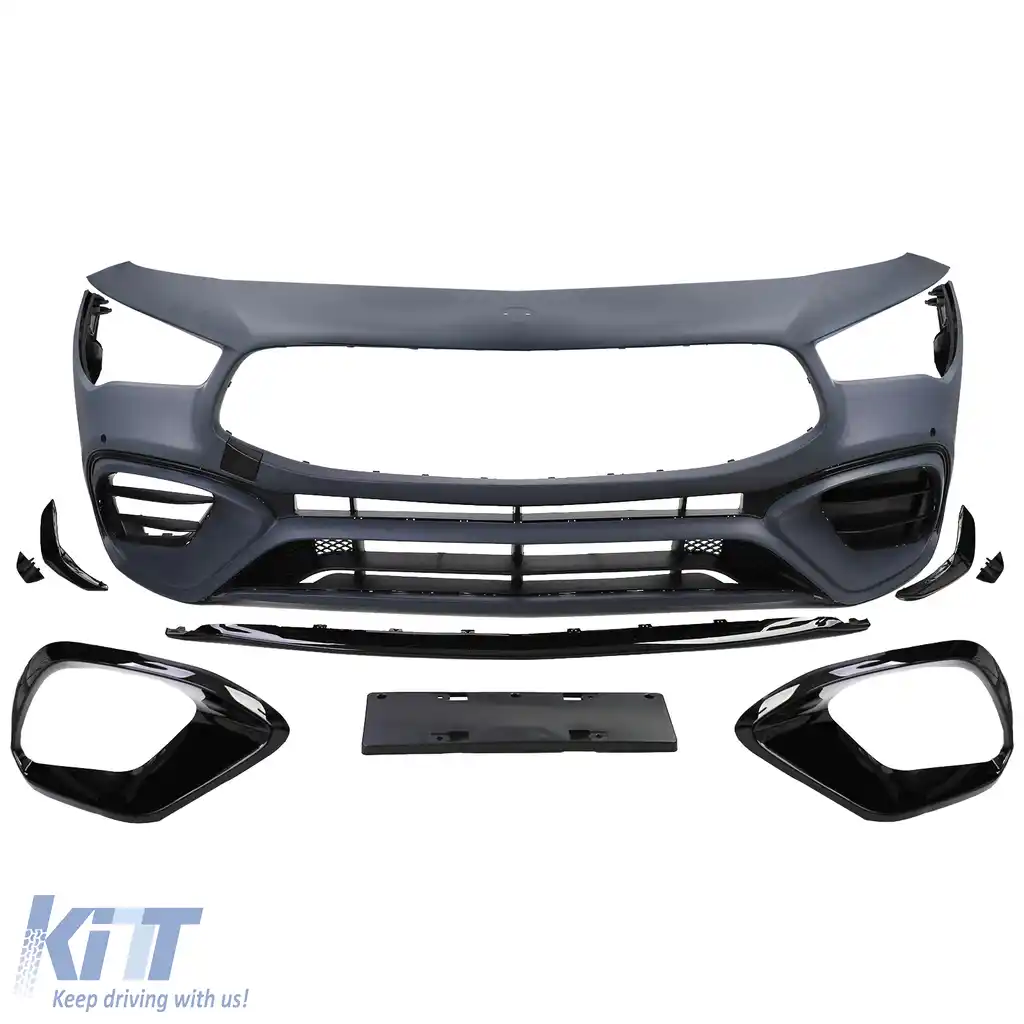 Bara frontală cu aspect sportiv, cu accente, potrivită pentru Mercedes CLA C118 din 19-image-6198355