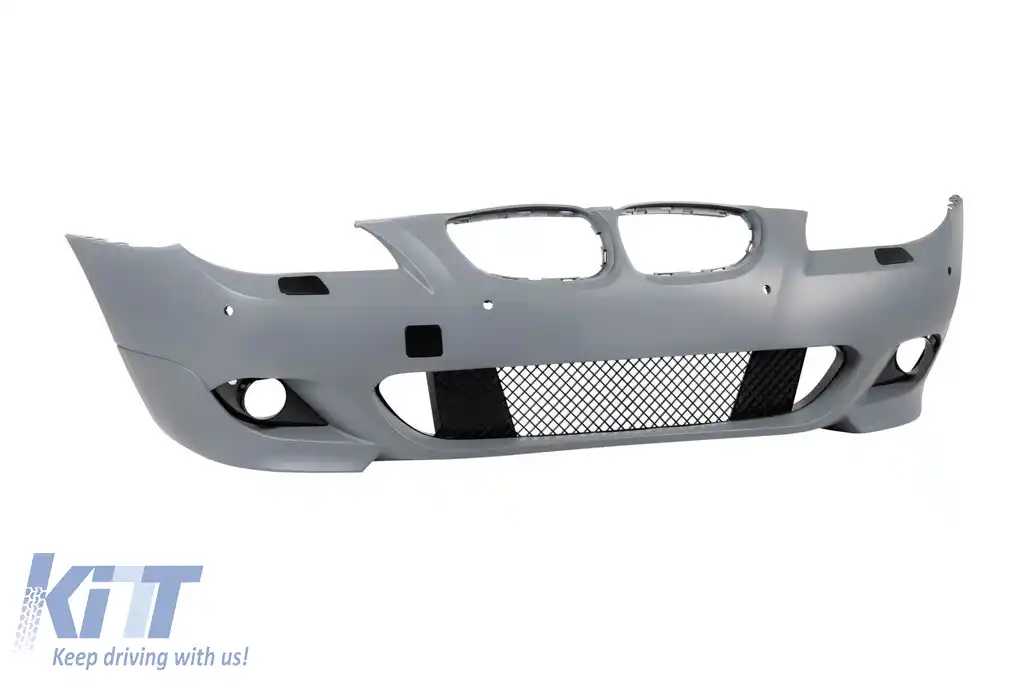 Bara frontală M tech potrivită pentru BMW Seria 5 E60, E61 2007-2010, cu PDC, fără proiectoare de ceață-image-6164292