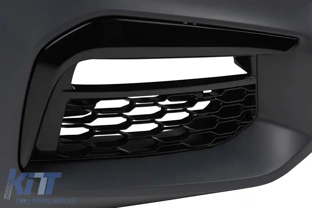 Bara frontală M Technik potrivită pentru BMW Seria 5 G30 sedan, G31 break 2017-2019 cu PDC, cu duze de spălare, cu grilaj pentru ACC, fără lumini de zi-image-6143614