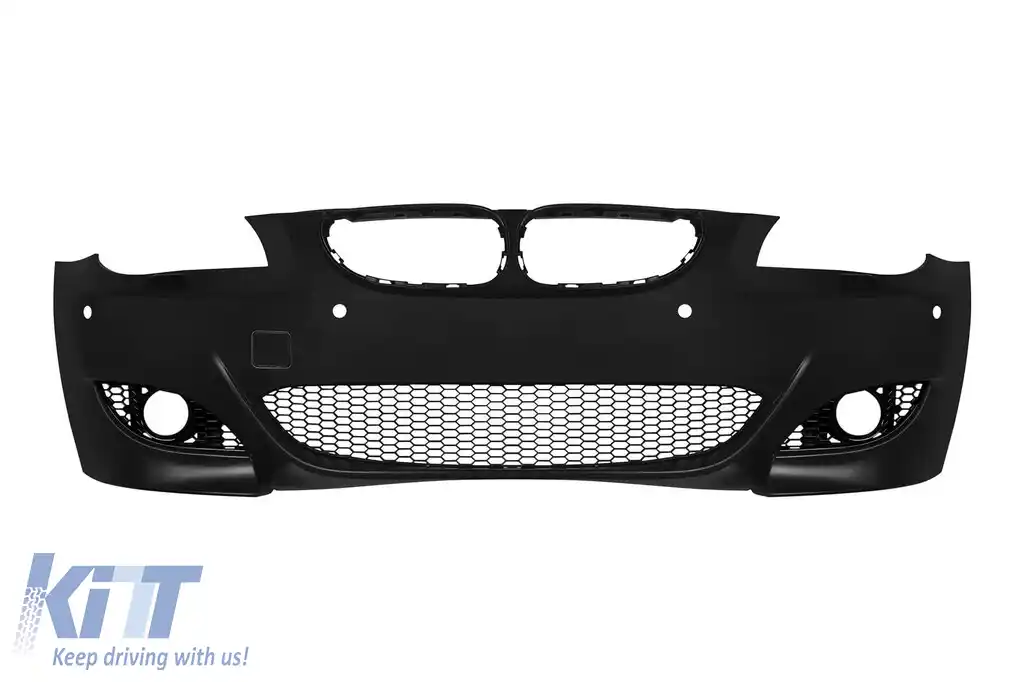 Bara frontală M5 potrivită pentru BMW Seria 5 E60 sedan, E61 touring 2004-2007 cu PDC, cu duze, fără lumini de ceață