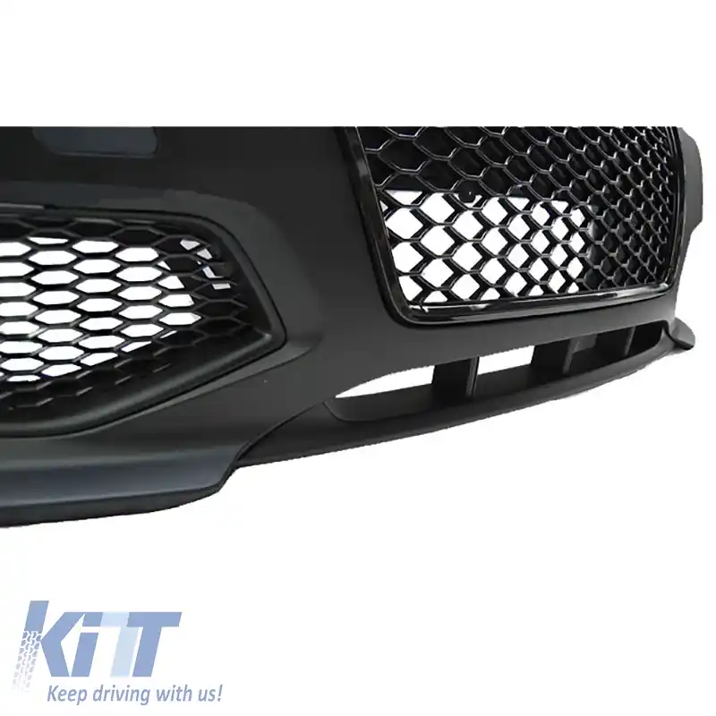 Bara frontală potrivită pentru Audi A3 8P 05-08 RS Look cu grilă negru lucios-image-6299087