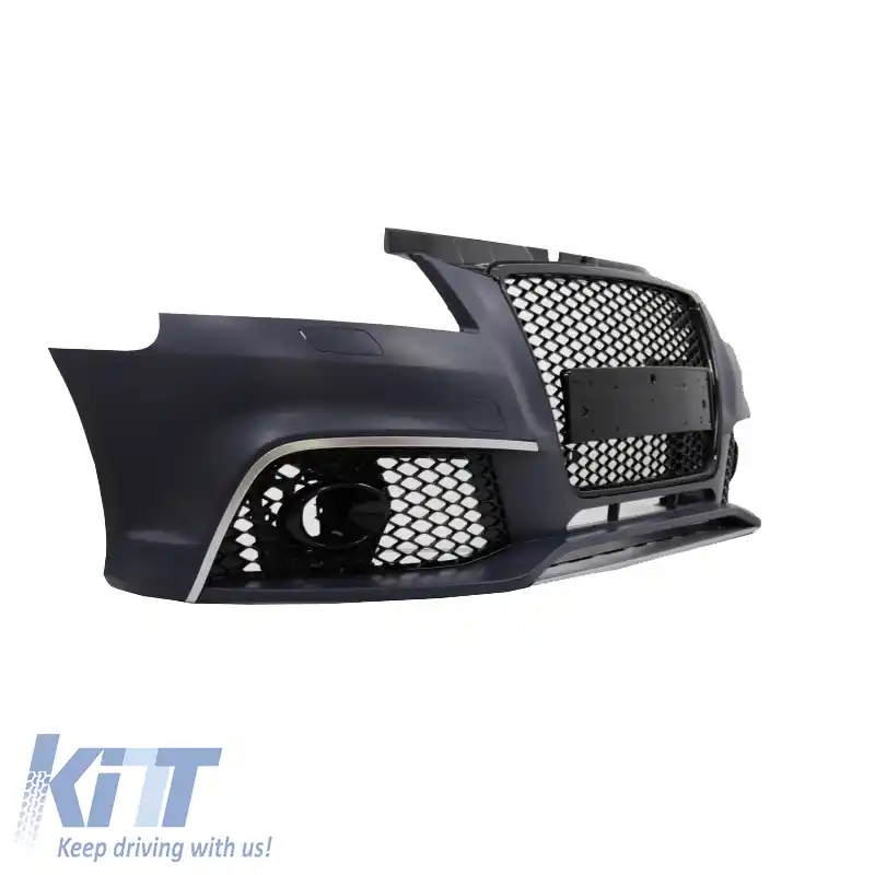 Bara frontală potrivită pentru Audi A3 8P 08-12 Facelift RS3 Look cu grilă neagră-image-6296919