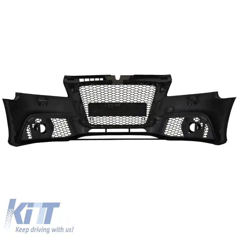 Bara frontală potrivită pentru Audi A3 8P 08-12 Facelift RS3 Look cu grilă neagră-image-6296921