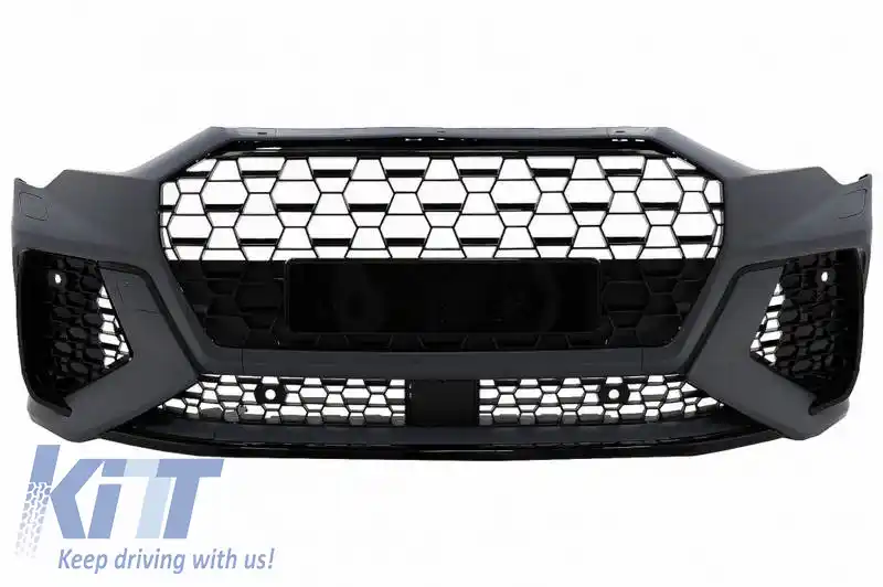 Bara frontală potrivită pentru Audi Q3 F3 SUV & Sportback Pre-Facelift 2020+ Aspect RSQ3 cu grilă-image-6321294