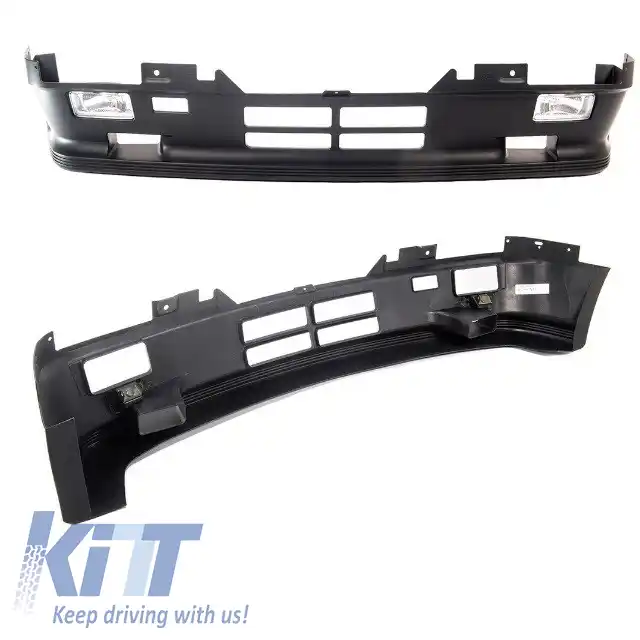 Bara frontală potrivită pentru BMW 3 E30 83-85 Pre-Facelift M-Technik 1 Look cu proiectoare de ceață-image-6311759