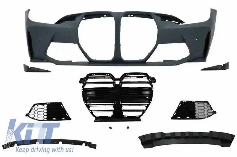 Bara frontală potrivită pentru BMW 3 F30/F31 11-19 G20 M Look cu PDC-image-6305796