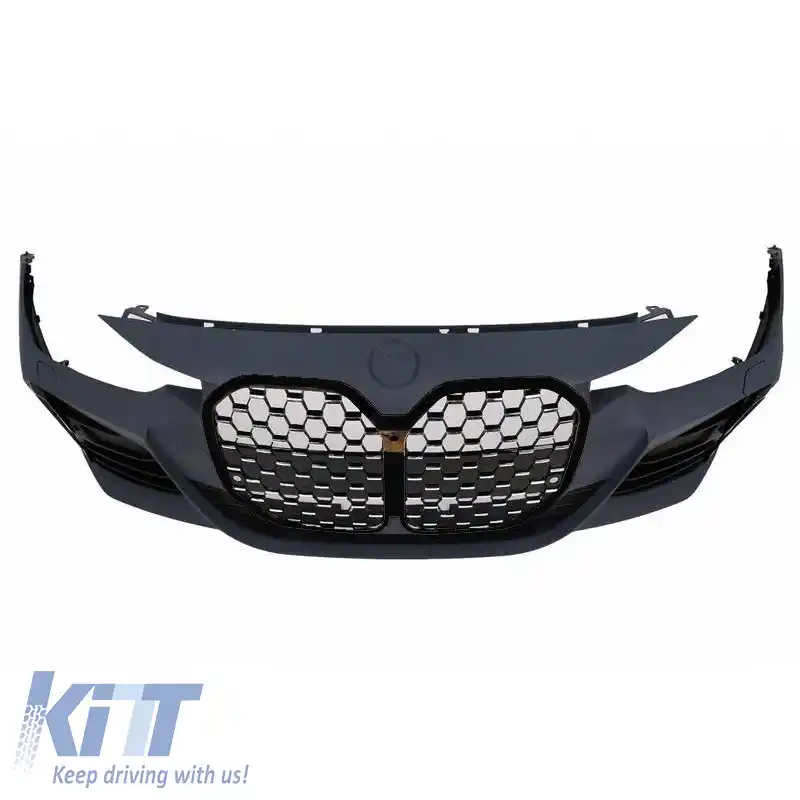 Bara frontală potrivită pentru BMW 3 F30/F31 11-19 G20 / G80 M Look Negru/ Crom-image-6318067