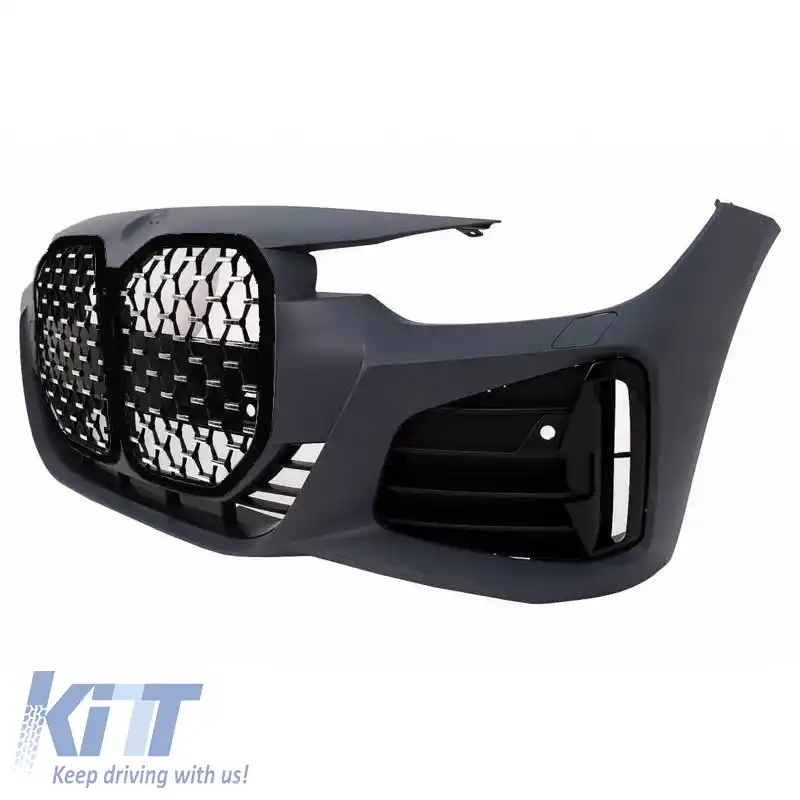 Bara frontală potrivită pentru BMW 3 F30/F31 11-19 G20 / G80 M Look Negru/ Crom-image-6318903