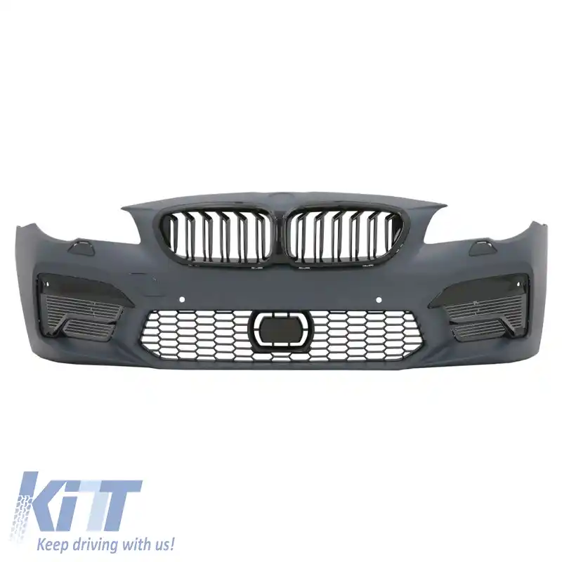 Bara frontală potrivită pentru BMW 5 F10 10-17 Look M5 F90/G30 cu grilă și PDC-image-6308346