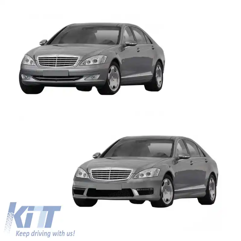 Bara frontală potrivită pentru Mercedes-Benz S-Class W221 06-13 Aspect A Design S65-image-6294523