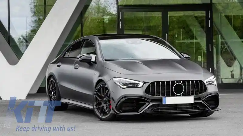 Bara frontală potrivită pentru Mercedes-Benz CLA C118 Sedan X118 Shooting Brake (2019-prezent) Aspect CLA45-image-6315749