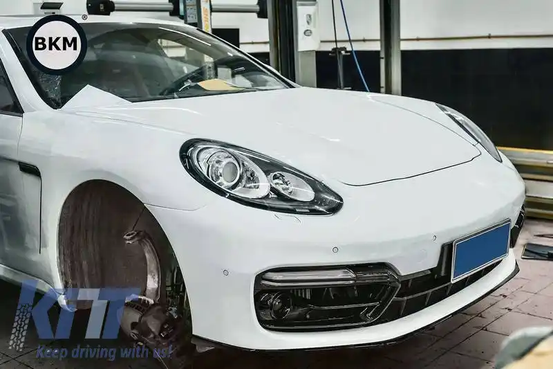 Bara frontală potrivită pentru Porsche Panamera 970.2 2011-2018 Look 971 GTS cu DRL-image-6320403