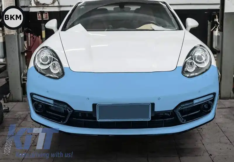 Bara frontală potrivită pentru Porsche Panamera 970.2 2011-2018 Look 971 GTS cu DRL-image-6320404