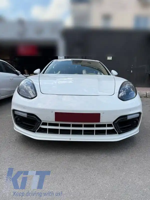 Bara frontală potrivită pentru Porsche Panamera 970.2 2011-2018 Look 971 GTS cu DRL-image-6320407