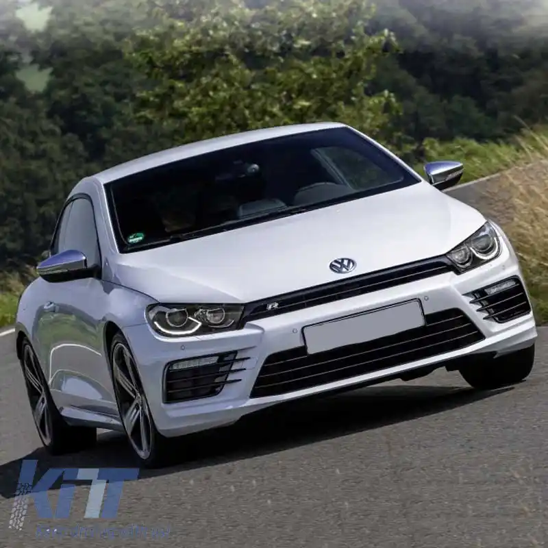 Bara frontală potrivită pentru VW Scirocco 14-17 Facelift R20 Look cu DRL-image-6293985