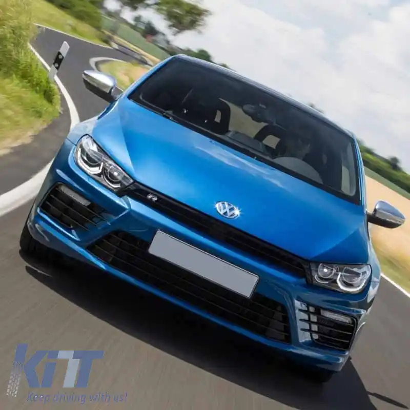 Bara frontală potrivită pentru VW Scirocco 14-17 Facelift R20 Look cu DRL-image-6293987