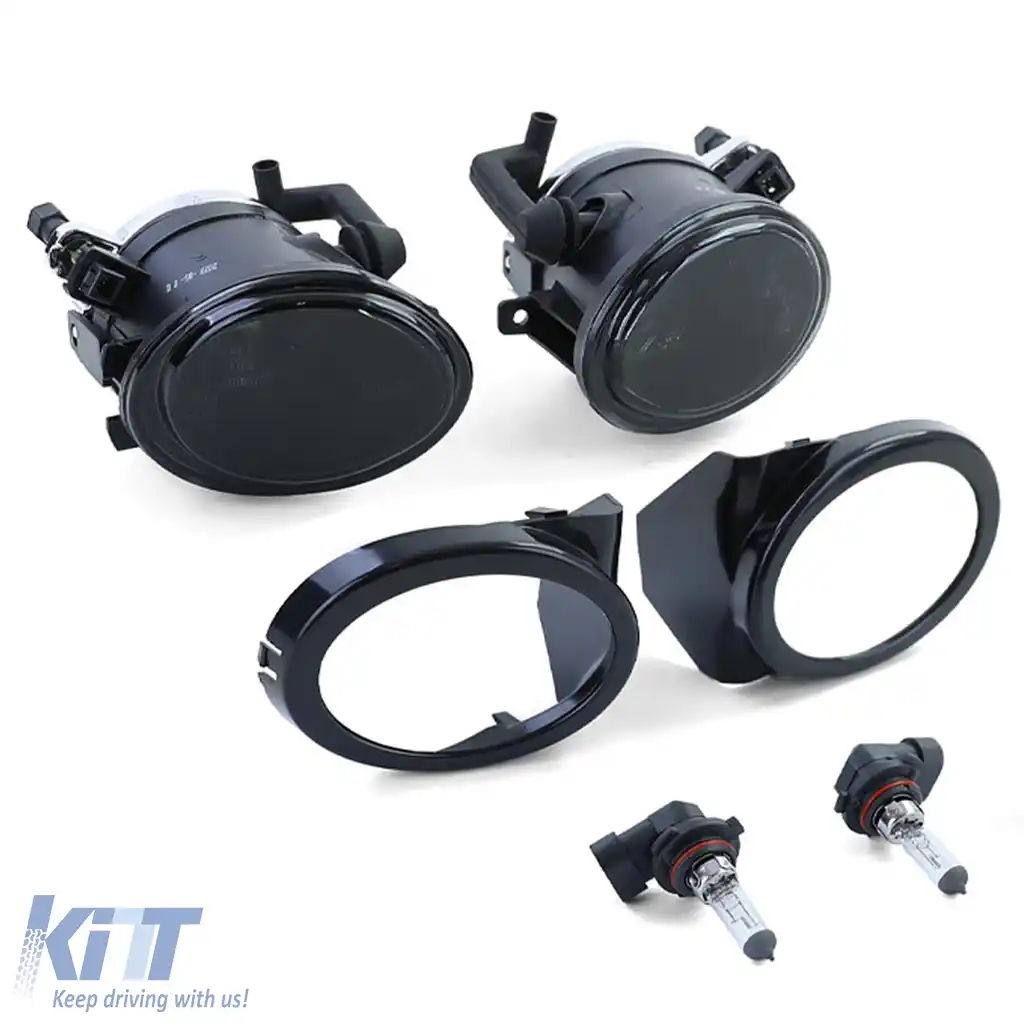 Bara frontală sport + ABE + lumini de ceață fumurii, potrivită pentru BMW E46 sedan touring LCI-image-6210179